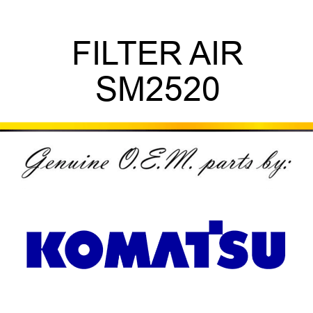 FILTER, AIR SM2520