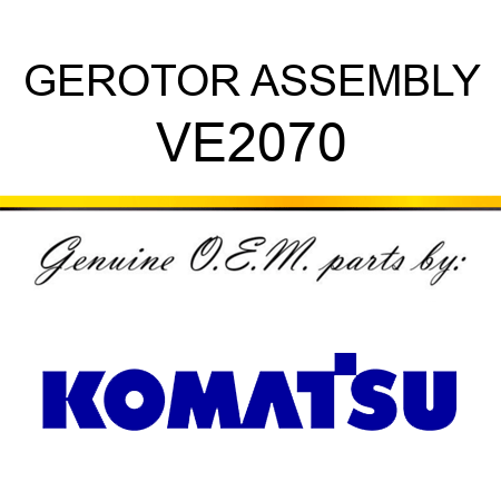 GEROTOR ASSEMBLY VE2070