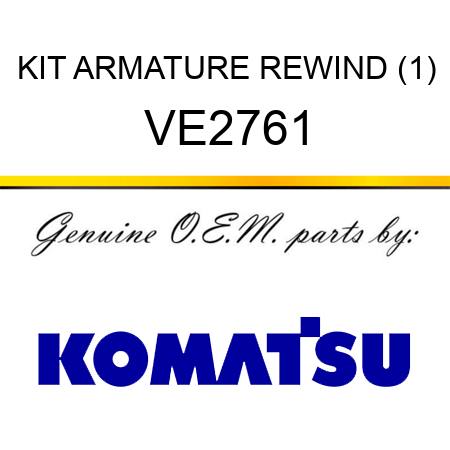 KIT, ARMATURE REWIND (1) VE2761