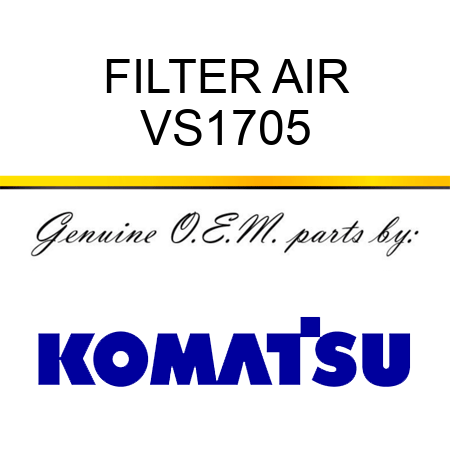 FILTER, AIR VS1705