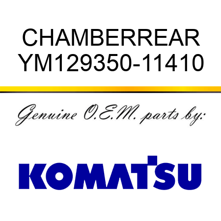 CHAMBER,REAR YM129350-11410