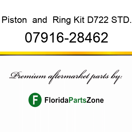 Piston & Ring Kit D722 STD. 07916-28462