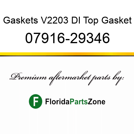 Gaskets V2203 DI Top Gasket 07916-29346