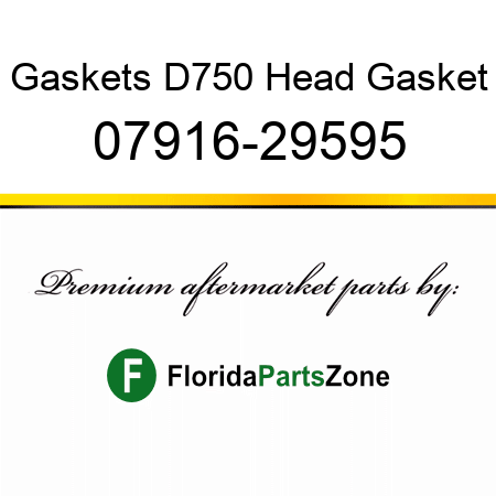 Gaskets D750 Head Gasket 07916-29595