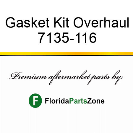 Gasket Kit, Overhaul 7135-116