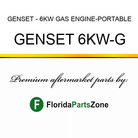 GENSET - 6KW GAS ENGINE-PORTABLE GENSET 6KW-G
