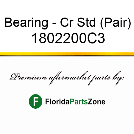 Bearing - Cr Std (Pair) 1802200C3