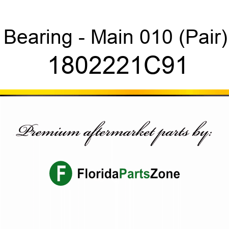 Bearing - Main 010 (Pair) 1802221C91