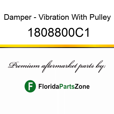Damper - Vibration With Pulley 1808800C1
