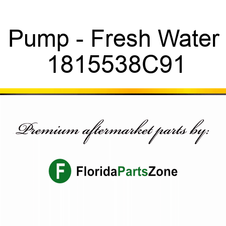 Pump - Fresh Water 1815538C91