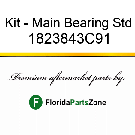 Kit - Main Bearing Std 1823843C91