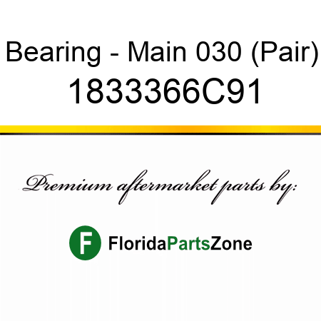 Bearing - Main 030 (Pair) 1833366C91