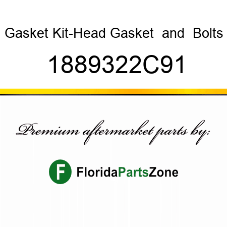 Gasket Kit-Head Gasket & Bolts 1889322C91