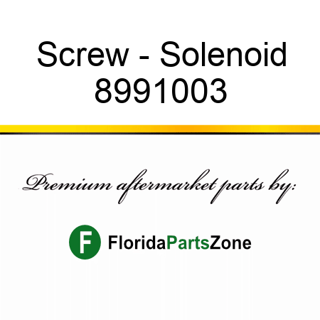 Screw - Solenoid 8991003