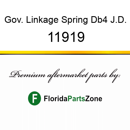 Gov. Linkage Spring Db4, J.D. 11919