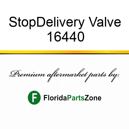 Stop,Delivery Valve 16440