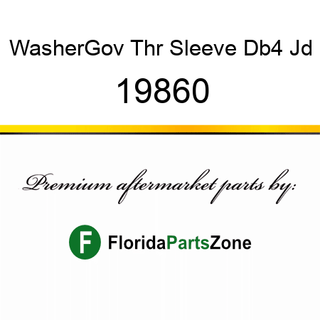 Washer,Gov Thr Sleeve Db4, Jd 19860