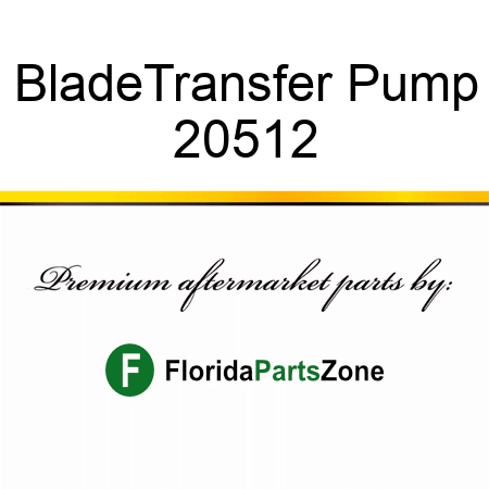 Blade,Transfer Pump 20512