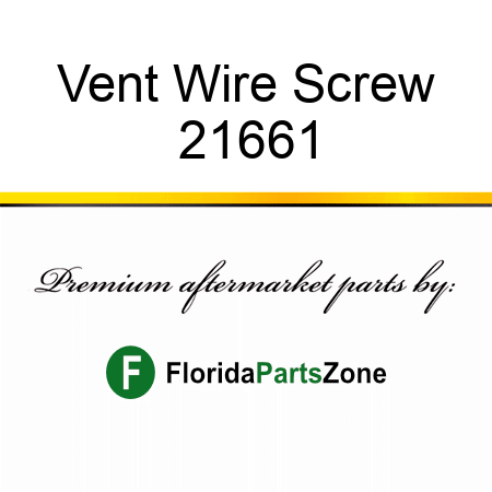 Vent Wire Screw 21661