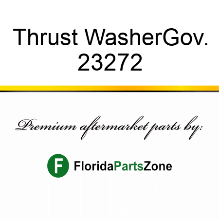 Thrust Washer,Gov. 23272