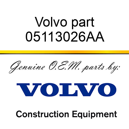 Volvo part 05113026AA