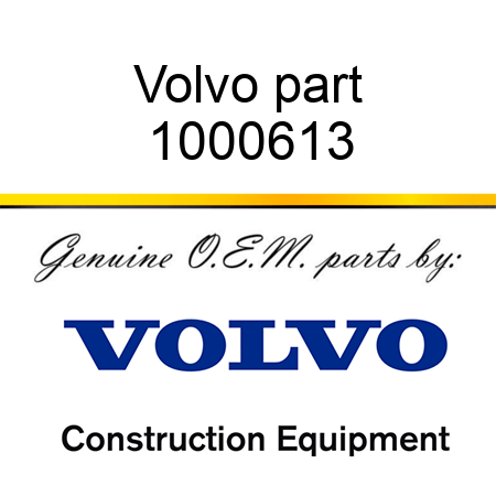 Volvo part 1000613