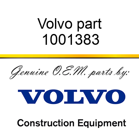 Volvo part 1001383