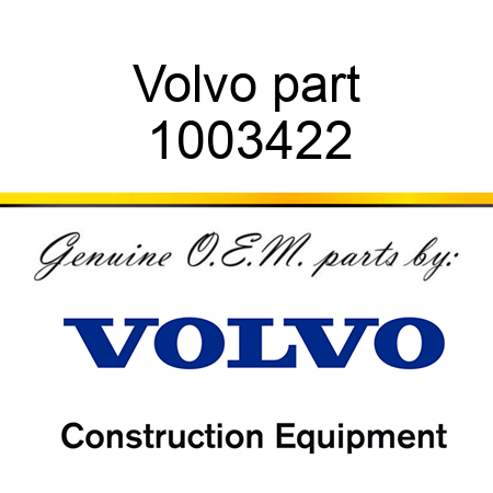 Volvo part 1003422