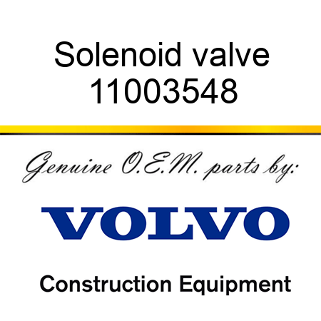 Solenoid valve 11003548