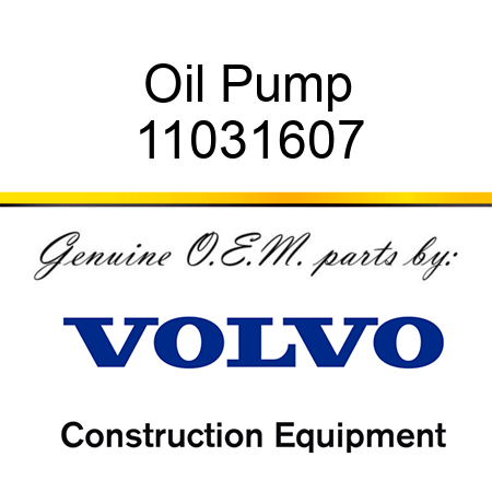 Oil Pump 11031607