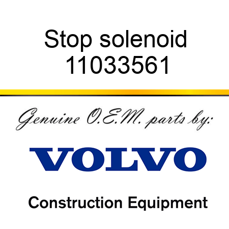 Stop solenoid 11033561