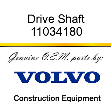 Drive Shaft 11034180