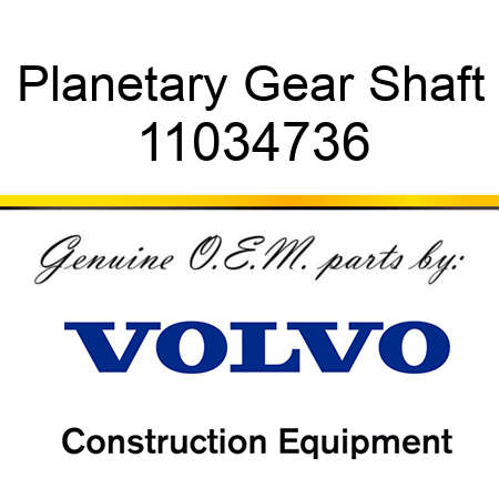 Planetary Gear Shaft 11034736