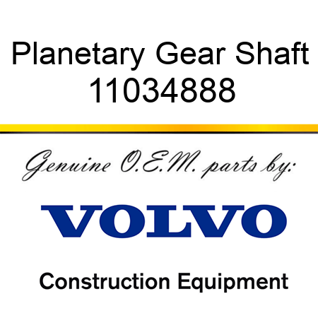 Planetary Gear Shaft 11034888