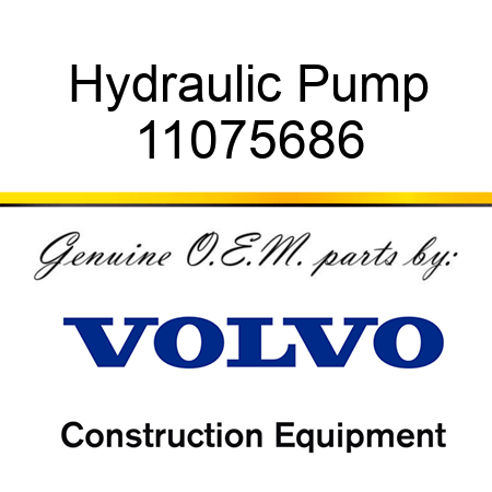 Hydraulic Pump 11075686