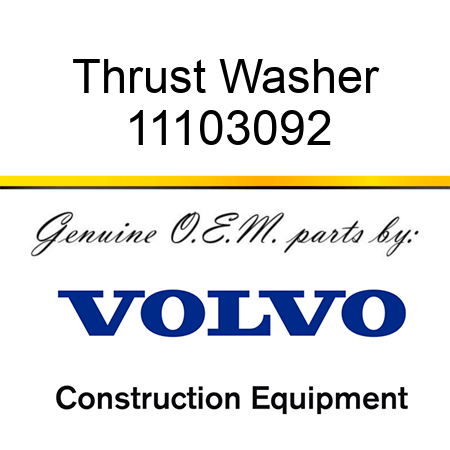 Thrust Washer 11103092