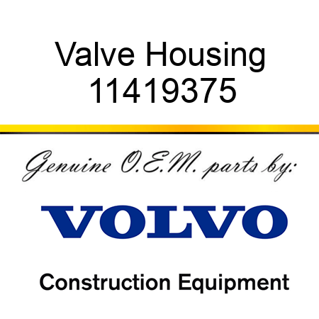 Valve Housing 11419375