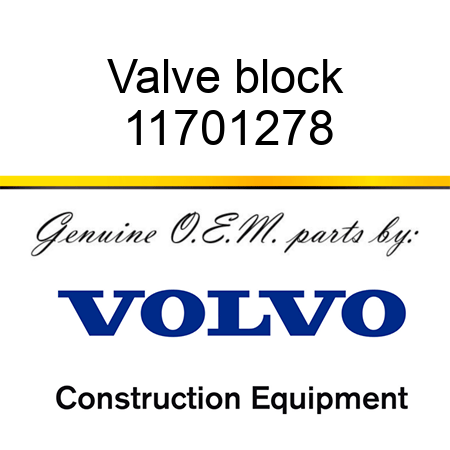 Valve block 11701278