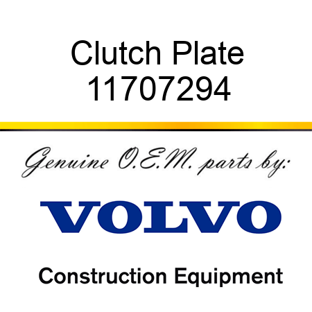 Clutch Plate 11707294