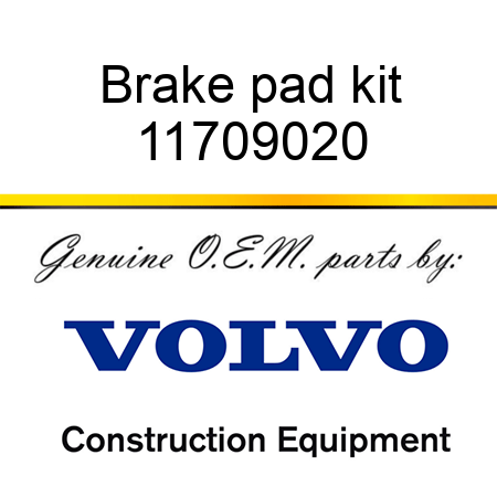 Brake pad kit 11709020