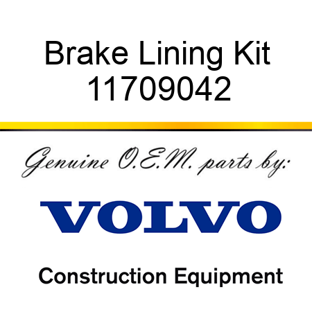 Brake Lining Kit 11709042