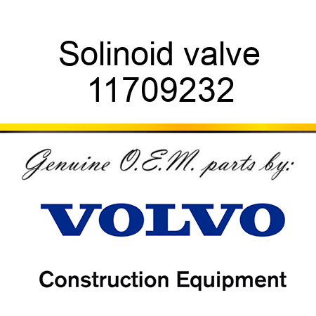 Solinoid valve 11709232