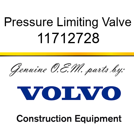 Pressure Limiting Valve 11712728