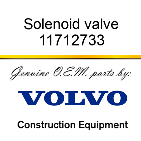 Solenoid valve 11712733