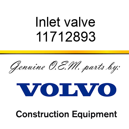 Inlet valve 11712893