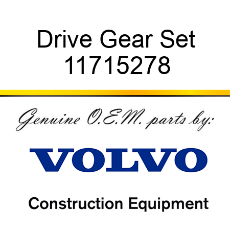 Drive Gear Set 11715278