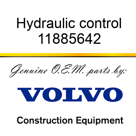 Hydraulic control 11885642