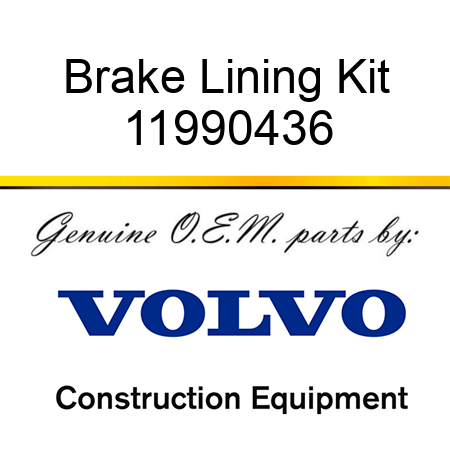 Brake Lining Kit 11990436