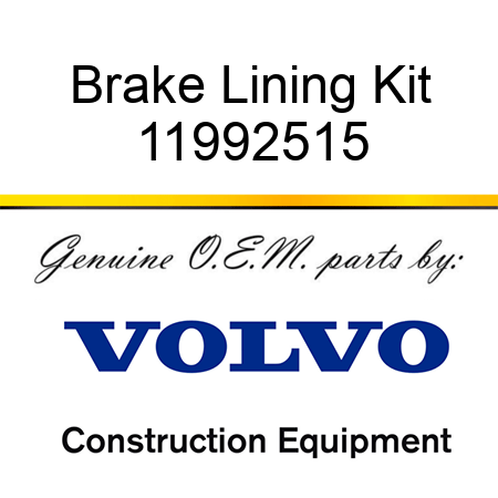 Brake Lining Kit 11992515