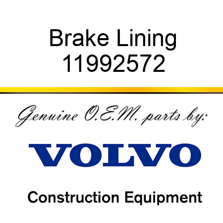 Brake Lining 11992572